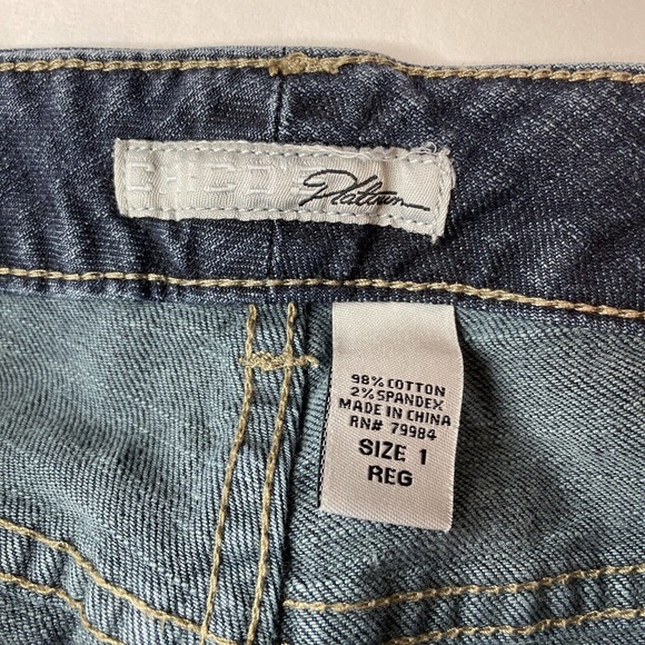 Chicos Platinum Charm MR Blue Denim Jeans Bootcut Size 1 Regular Woman’s - Picture 3 of 8